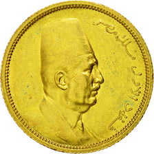 Coin, Egypt, Fuad I, 100 Piastres, 1922, British Royal Mint, AU(50-53), Gold