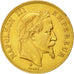 Moneta, Francia, Napoleon III, Napoléon III, 100 Francs, 1869, Strasbourg, BB