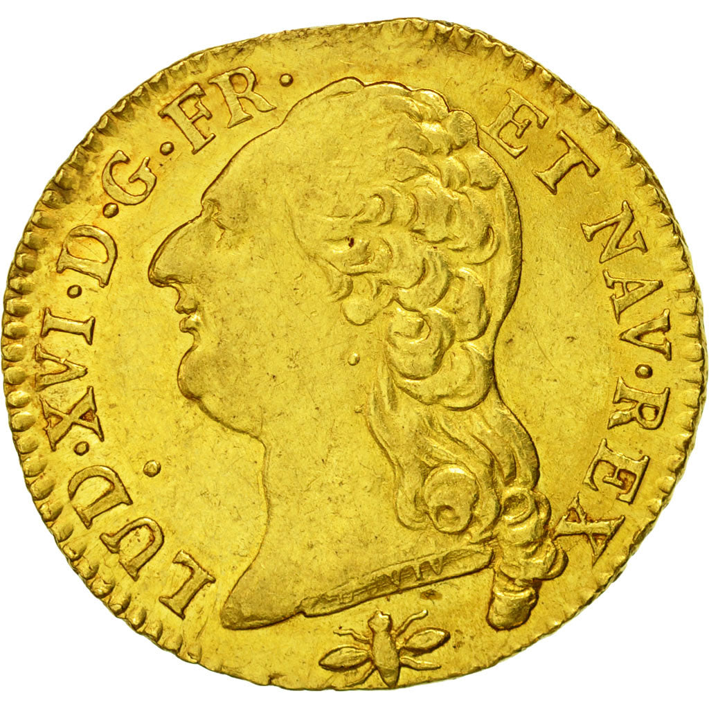 Münze, Frankreich, Louis XVI, Louis d'or à la tête nue, 1786, Lyons, KM:591.5