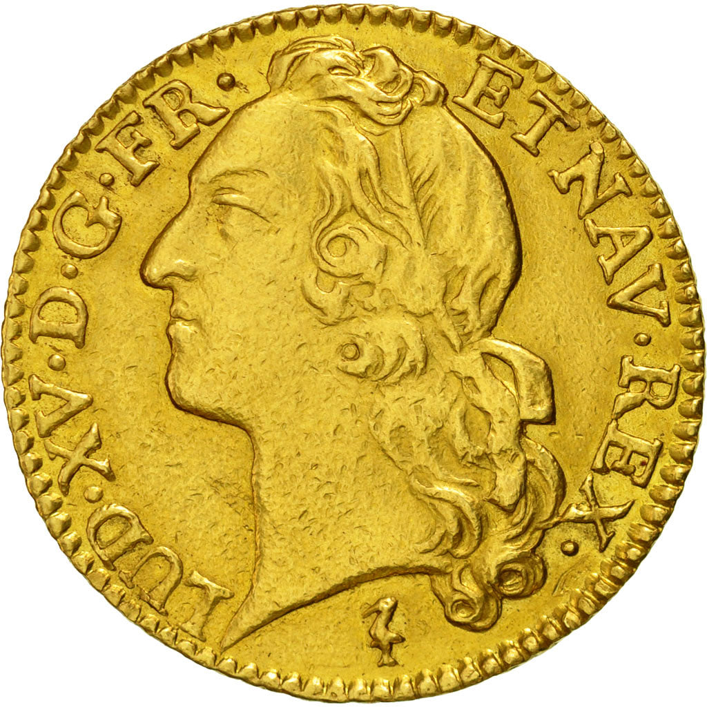 Coin, France, Louis XV, Louis d'or au bandeau, Louis d'Or, 1748, Lille