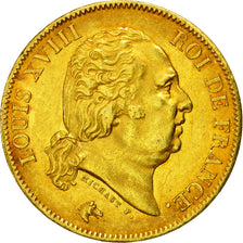 Moneda, Francia, Louis XVIII, Louis XVIII, 40 Francs, 1817, Paris, PCGS, MS62