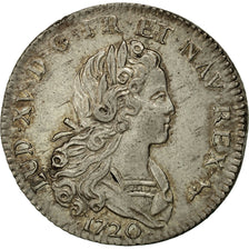Coin, France, Louis XV, Petit Louis d'argent (3 livres), 1720 A, PCGS MS63