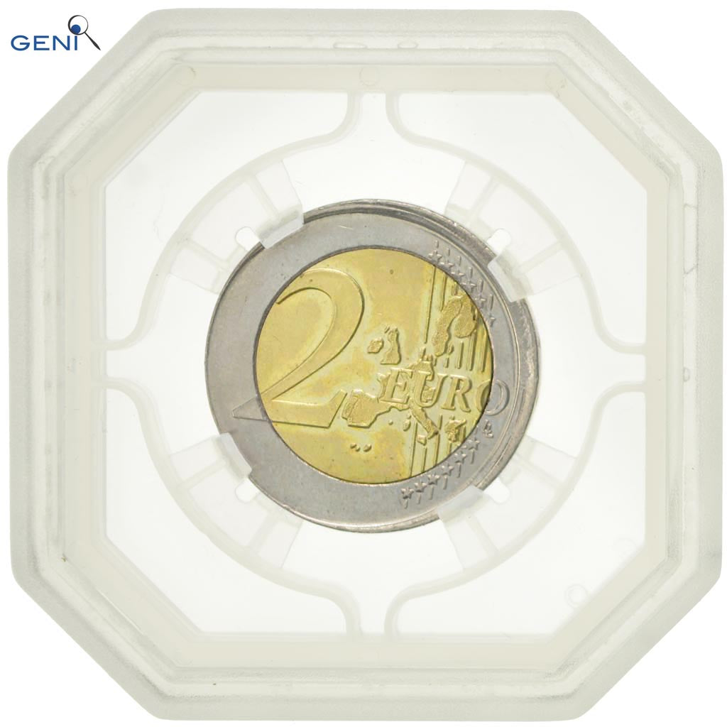 Belgique, 2 Euro, 2000, Fautée - Frappe décentrée, Gradée, GENI, NC99