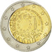 Germany, 2 Euro, 2015, Fautée - Coeur déformé, MS(63), Bi-Metallic