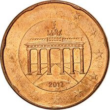 Deutschland, 20 Centimes, 2017, Fautée - Flan de 5 Centimes, UNZ, Copper Plated