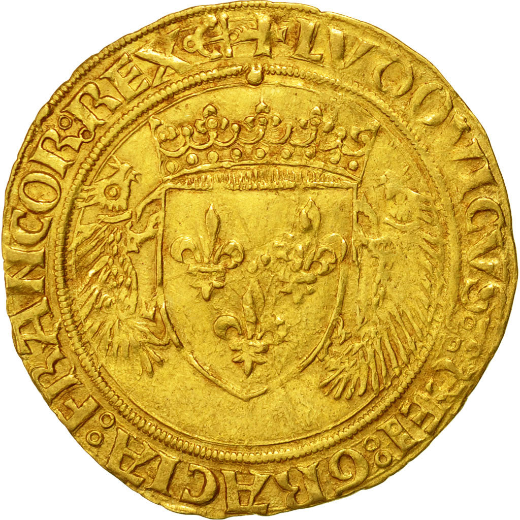 Munten, Frankrijk, Louis XII, Ecu d'or aux Porcs-Epics, Bayonne, ZF+, Goud