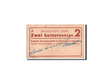 Deutschland, Danzig, 2 Goldpfennige, Kolonialwarenhandler, 1923-1924, Pick UNL