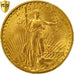 Coin, United States, Saint-Gaudens, $20, 1908, No Motto, PCGS MS65