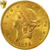 Coin, United States, Liberty Head, $20, 1899 S, PCGS MS62