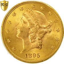 Moneda, Estados Unidos, Liberty Head, $20, 1895, PCGS MS63+