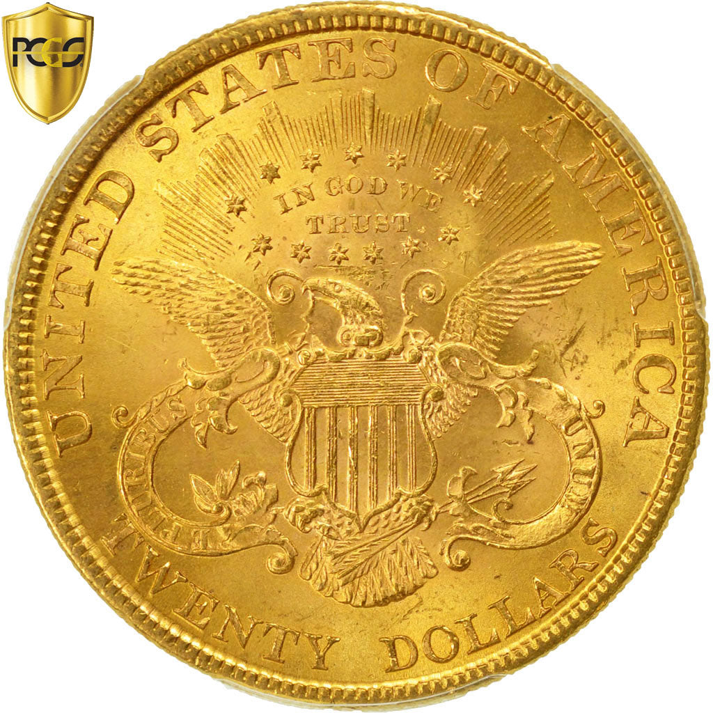 Coin, United States, Liberty Head, $20, 1895, PCGS MS63+