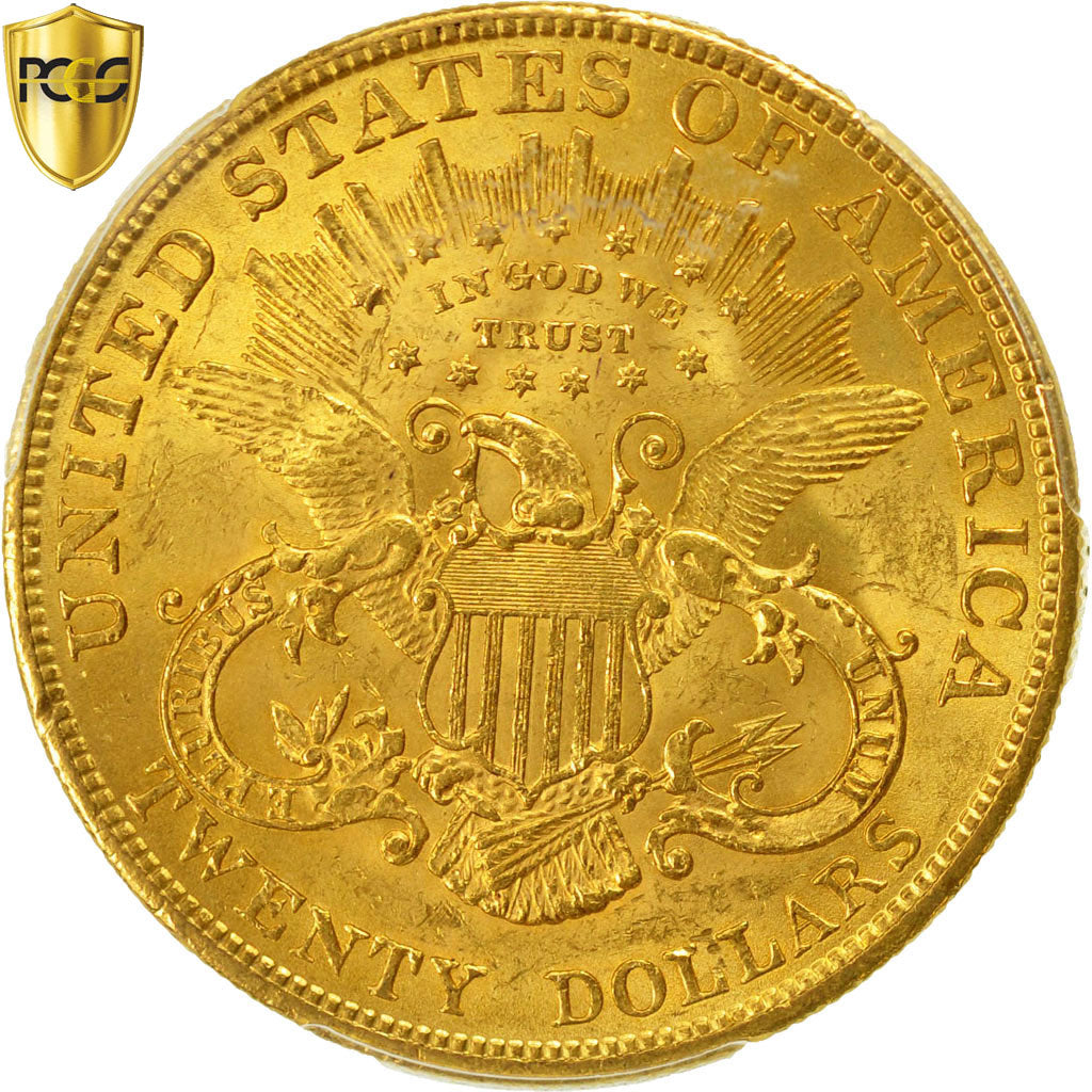 Coin, United States, Liberty Head, $20, 1904, PCGS MS62