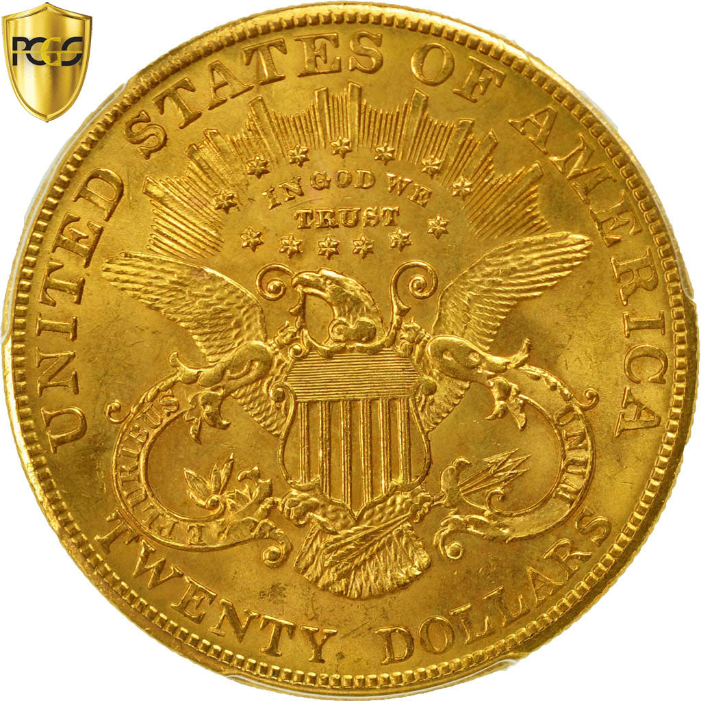 Coin, United States, Liberty Head, $20, 1904, PCGS MS65