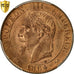 Coin, France, Napoleon III, 5 Centimes, 1864, Bordeaux, PCGS MS64RD