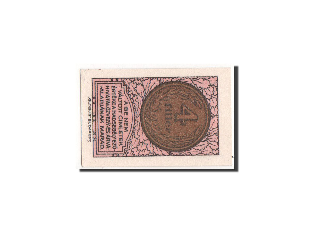 Hungary, Budapest, 4 Filler, 1916, Notgeld, Pick UNL, UNC