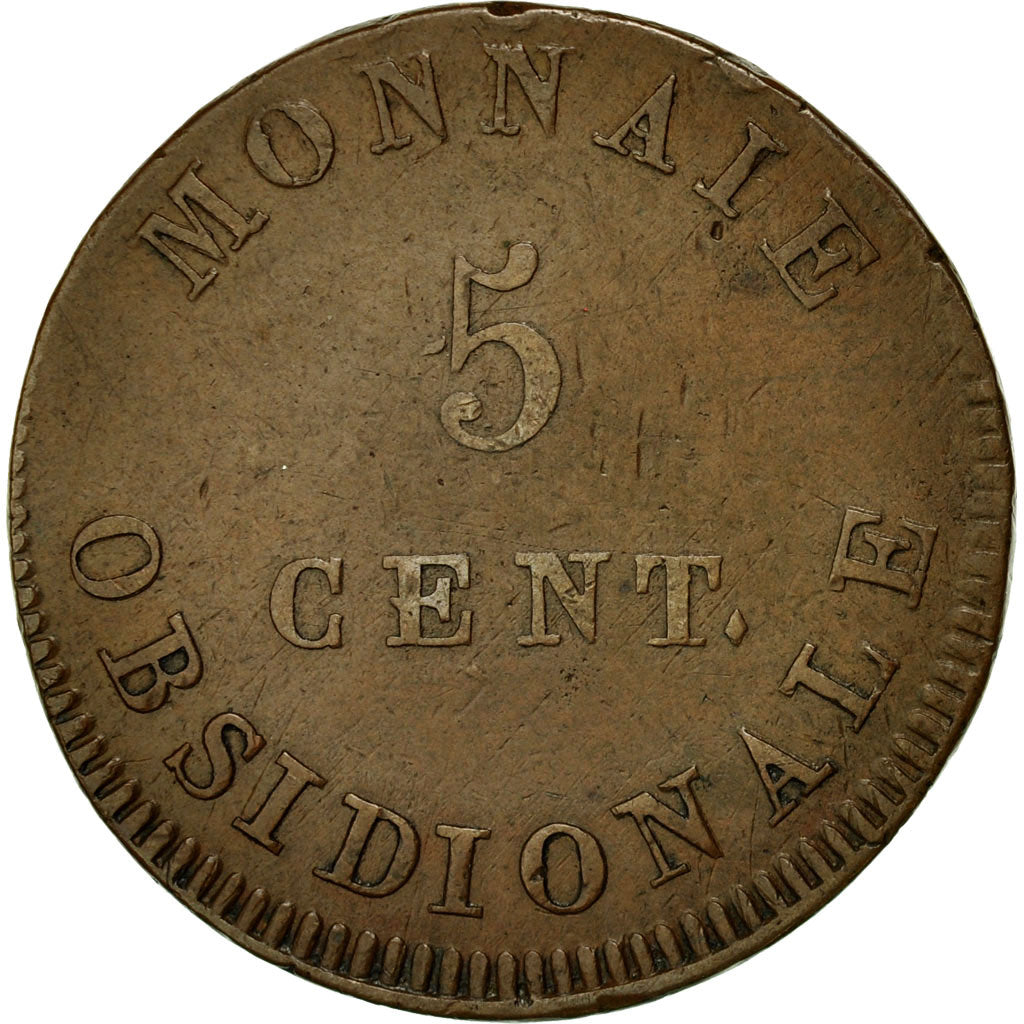 Coin, FRENCH STATES, ANTWERP, 5 Centimes, 1814, Anvers, EF(40-45), Bronze
