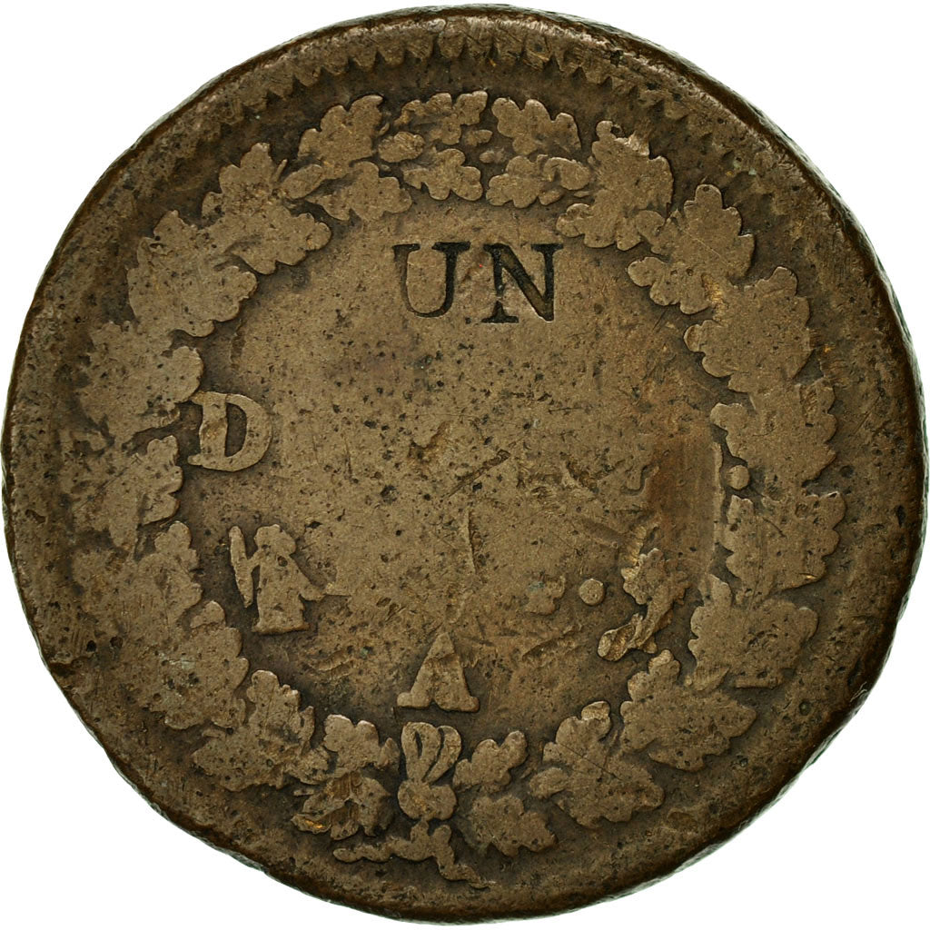 Münze, Frankreich, Dupré, Decime, AN 4, Paris, SGE+, Bronze, KM:637.1