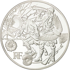 France, Monnaie de Paris, 10 Euro, La Fin de la Guerre, 2018, Argent