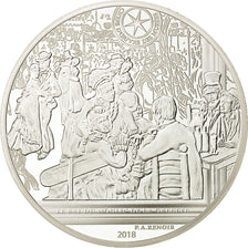 Francia, Monnaie de Paris, 10 Euro, Bal du Moulin de la Galette, 2018, Plata