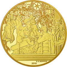 France, Monnaie de Paris, 50 Euro, Bal du Moulin de la Galette, 2018, Gold