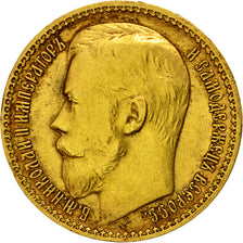Moneta, Russia, Nicholas II, 15 Roubles, 1897, St. Petersburg, BB, Oro, KM:65.2
