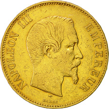Coin, France, Napoleon III, 100 Francs, 1857, Paris, VF(20-25), Gold, KM:786.1