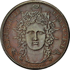 Munten, Frankrijk, Concours de Farochon, 5 Francs, 1848, ESSAI, ZF+, Koper