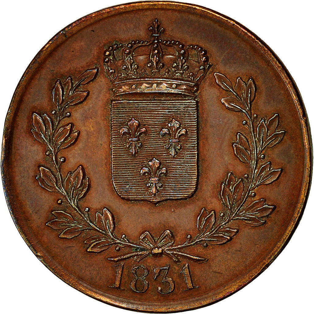 Münze, Frankreich, Henri V, 5 Francs, 1831, SS, Bronze, Gadoury:650