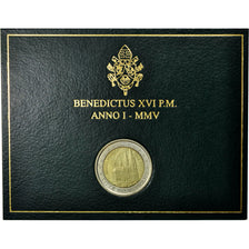 Vatican, 2 Euro, 2005, MS(65-70), Bi-Metallic