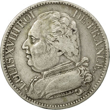 Moneta, Francia, Louis XVIII, 5 Francs, 1815, Marseille, BB, KM:702.10