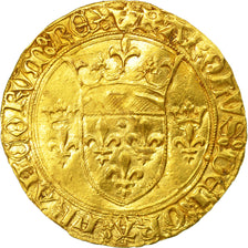 Monnaie, France, Charles VII, Ecu d'or, Poitiers, TB+, Or, Duplessy:511