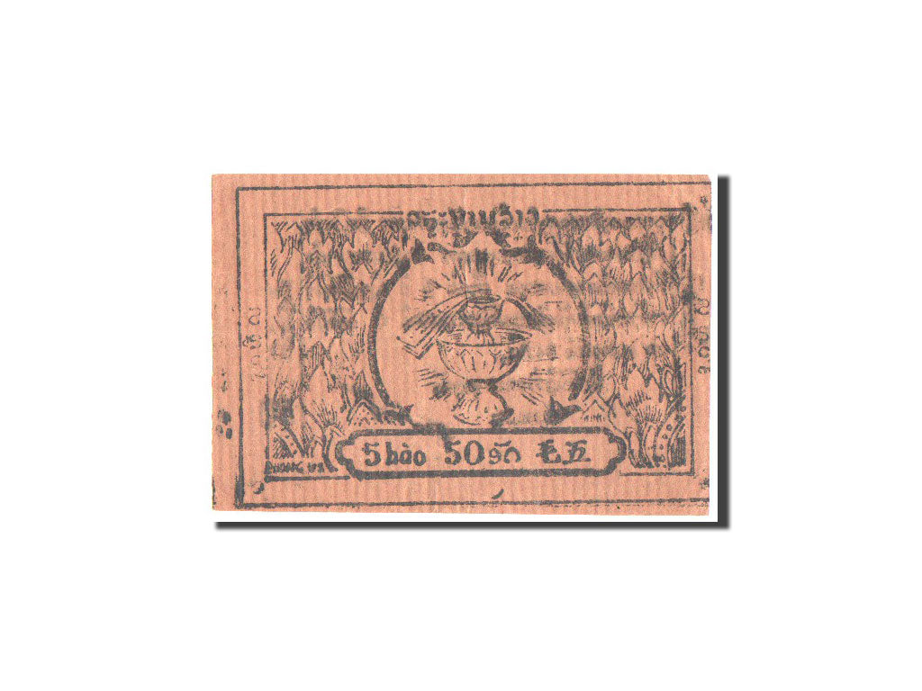 Banconote, Laos, 5 Hao / 50 Att, 1945-1946, MB+