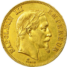 Coin, France, Napoleon III, 100 Francs, 1869, Paris, EF(40-45), KM:802.1