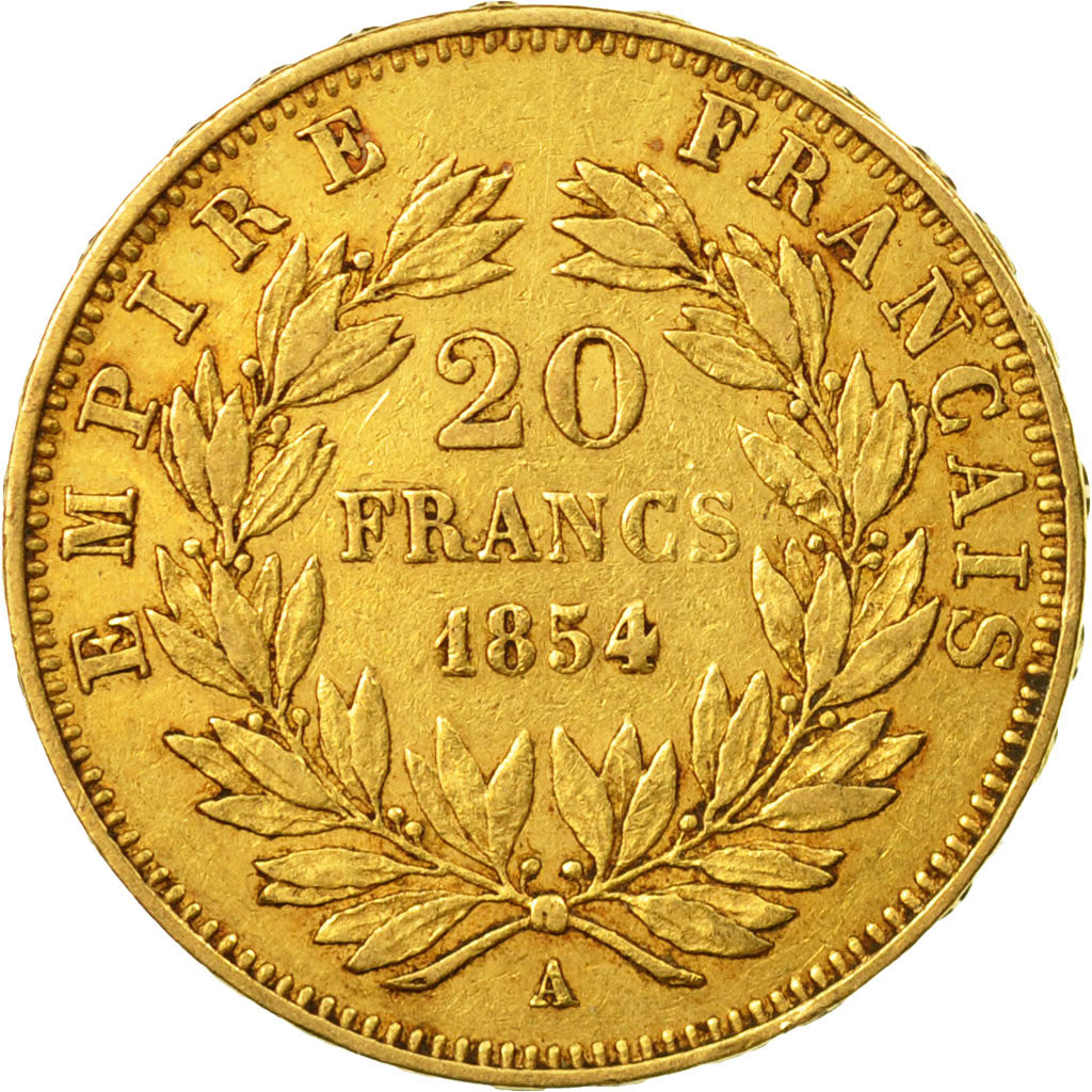 Monnaie, France, Napoleon III, 20 Francs, 1854, Paris, TB+, Or, KM:781.1