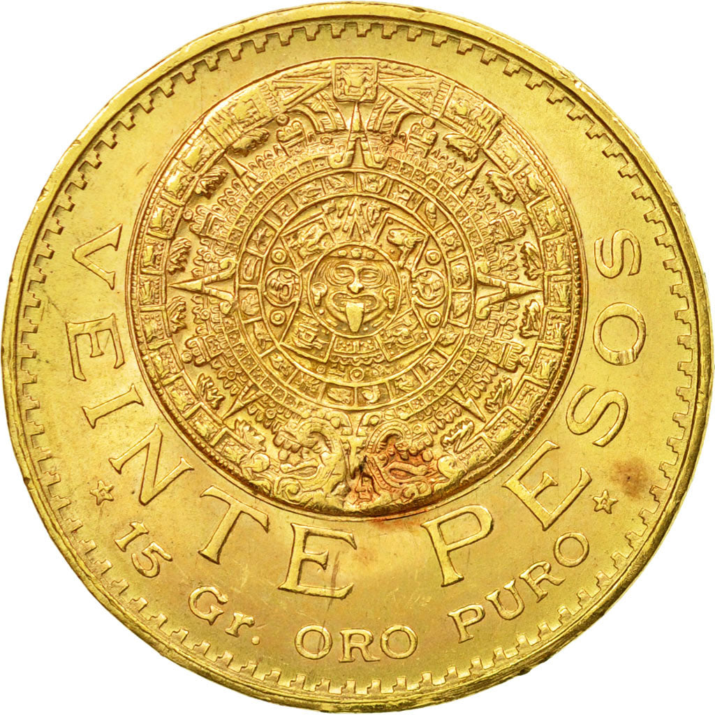 Coin, Mexico, 20 Pesos, 1959, Mexico City, AU(55-58), Gold, KM:478