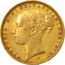 Coin, Australia, Victoria, Sovereign, 1883, Melbourne, EF(40-45), Gold, KM:7