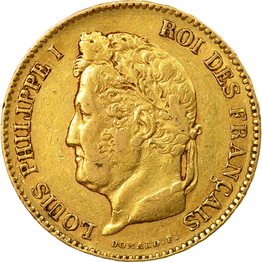 Coin, France, Louis-Philippe, 40 Francs, 1831, Paris, EF(40-45), Gold, KM:747.1