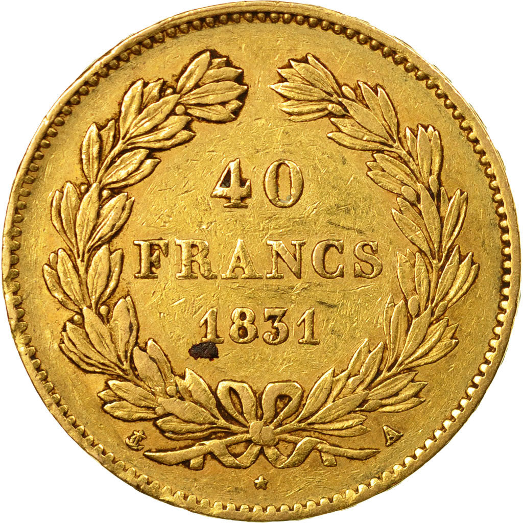 Coin, France, Louis-Philippe, 40 Francs, 1831, Paris, EF(40-45), Gold, KM:747.1