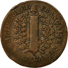 Coin, German States, MAINZ, Friedrich Karl Josef, 5 Sols, 1793, VF(20-25)