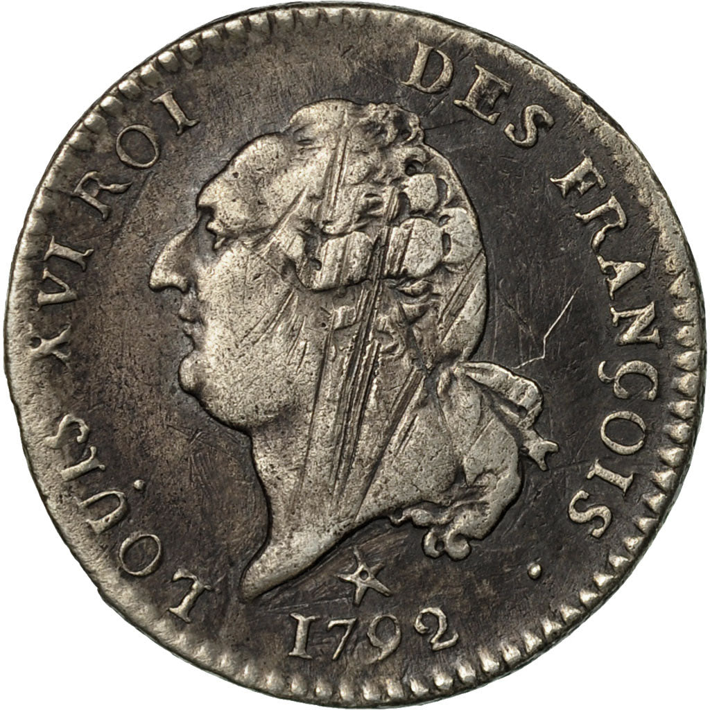 Coin, France, Louis XVI, 15 sols françois, 15 Sols, 1/8 ECU, 1792, Lille