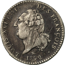 Coin, France, Louis XVI, 15 sols françois, 15 Sols, 1/8 ECU, 1792, Lille