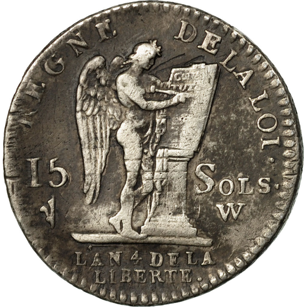 Coin, France, Louis XVI, 15 sols françois, 15 Sols, 1/8 ECU, 1792, Lille