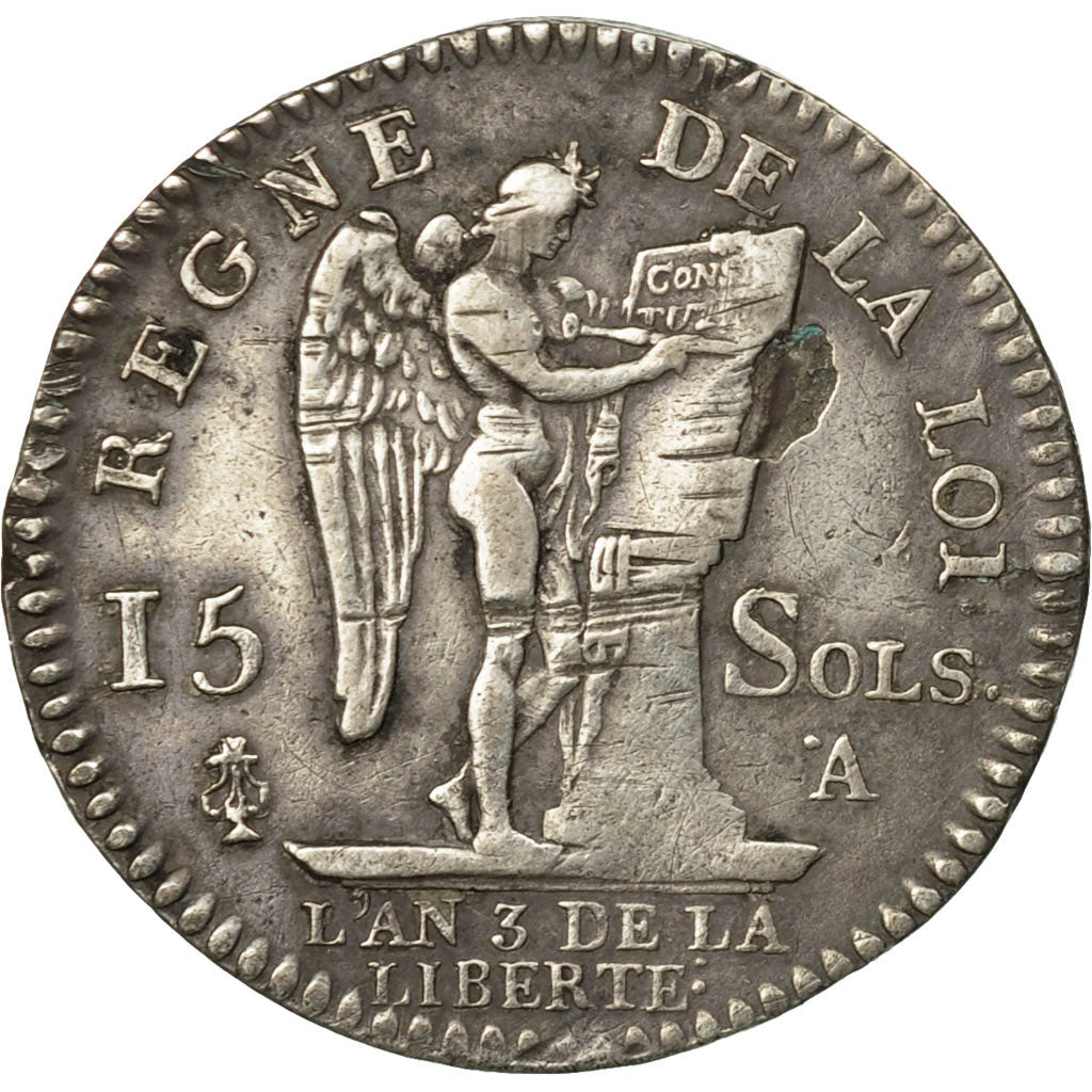 Münze, Frankreich, Louis XVI, 15 sols françois, 15 Sols, 1/8 ECU, 1791, Paris