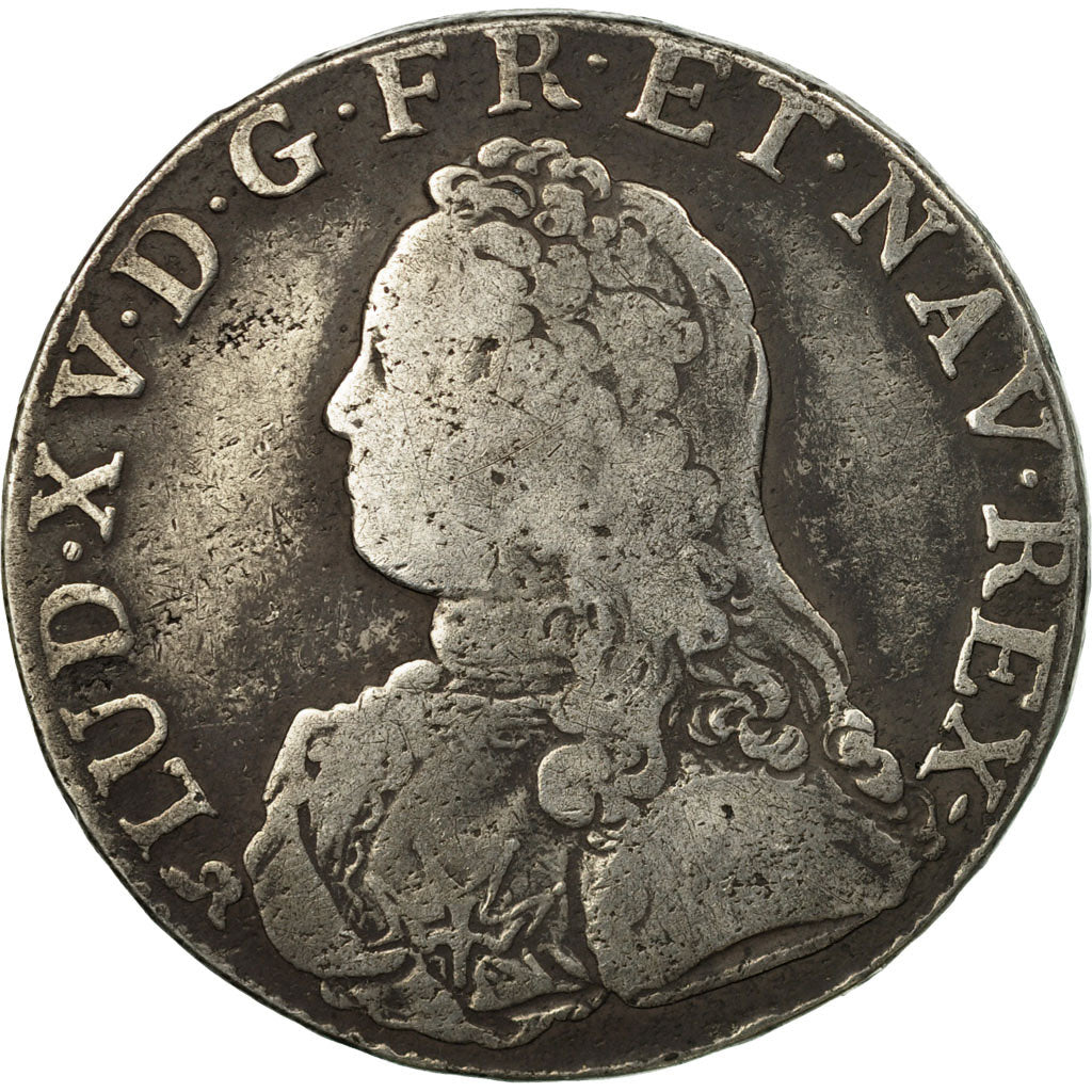 Monnaie, France, Louis XV, Écu aux branches d'olivier, Ecu, 1736, Rouen, TB
