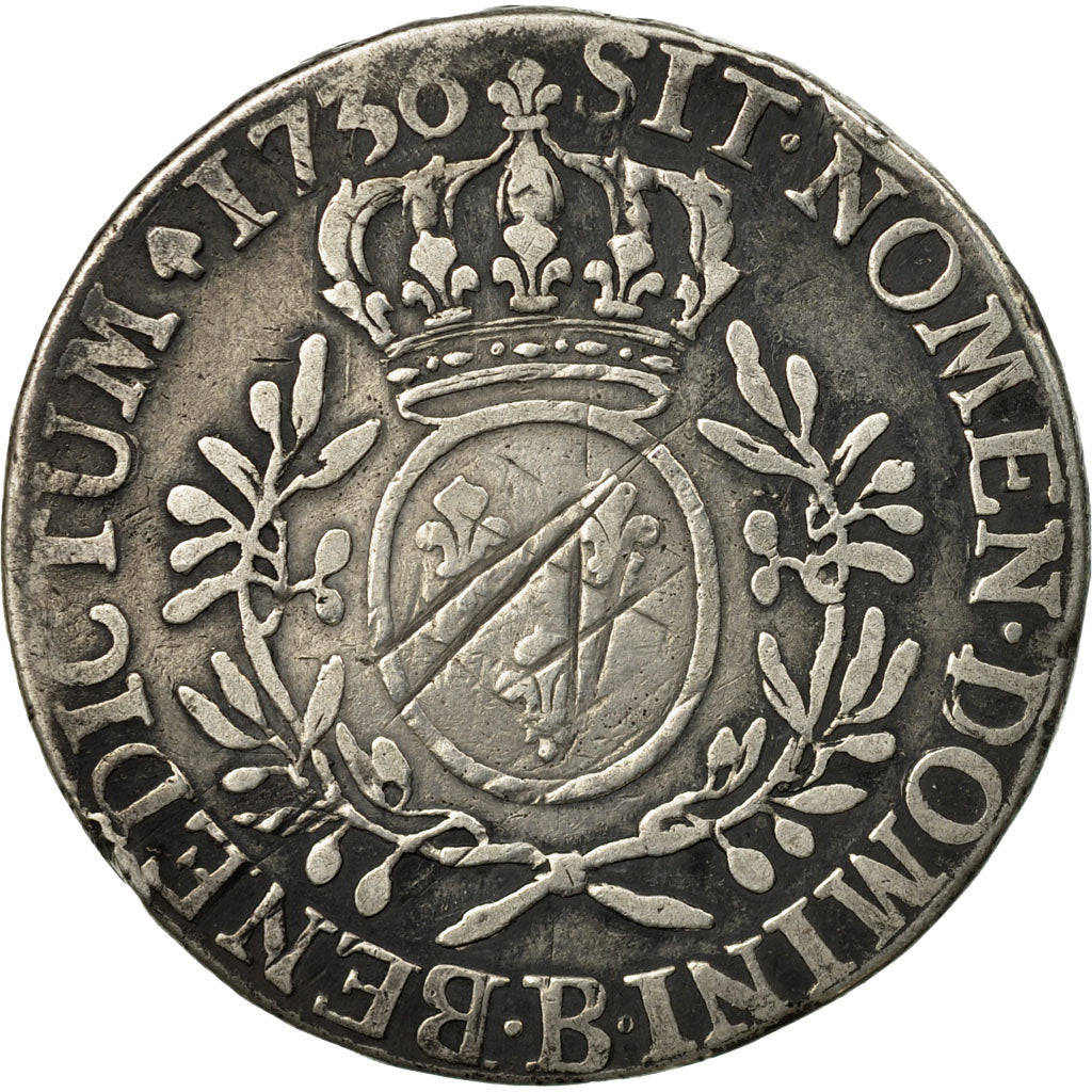Monnaie, France, Louis XV, Écu aux branches d'olivier, Ecu, 1736, Rouen, TB