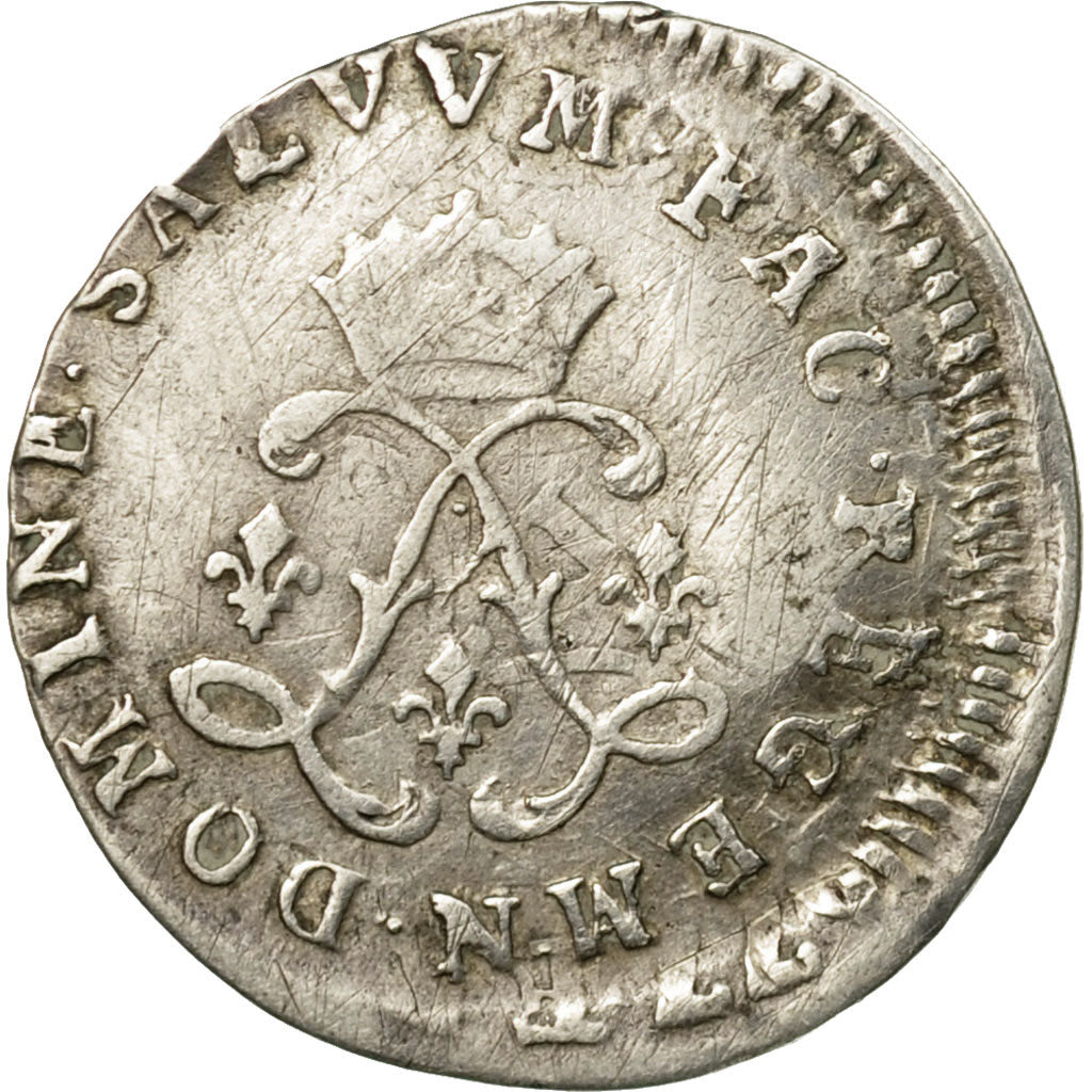 Coin, France, Louis XIV, 4 Sols aux 2 L, 4 Sols 2 Deniers, 1695, Montpellier