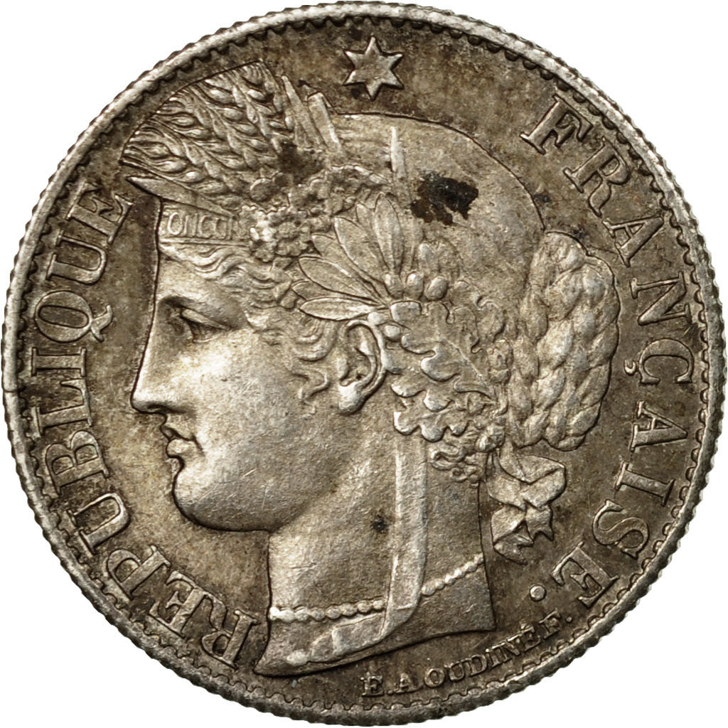 Coin, France, Cérès, 50 Centimes, 1888, Paris, AU(55-58), Silver, KM:834.1