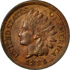Coin, United States, Indian Head Cent, Cent, 1886, U.S. Mint, Philadelphia