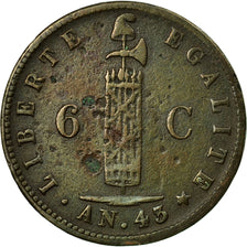 Coin, Haiti, 6 Centimes, 1846, VF(20-25), Copper, KM:28