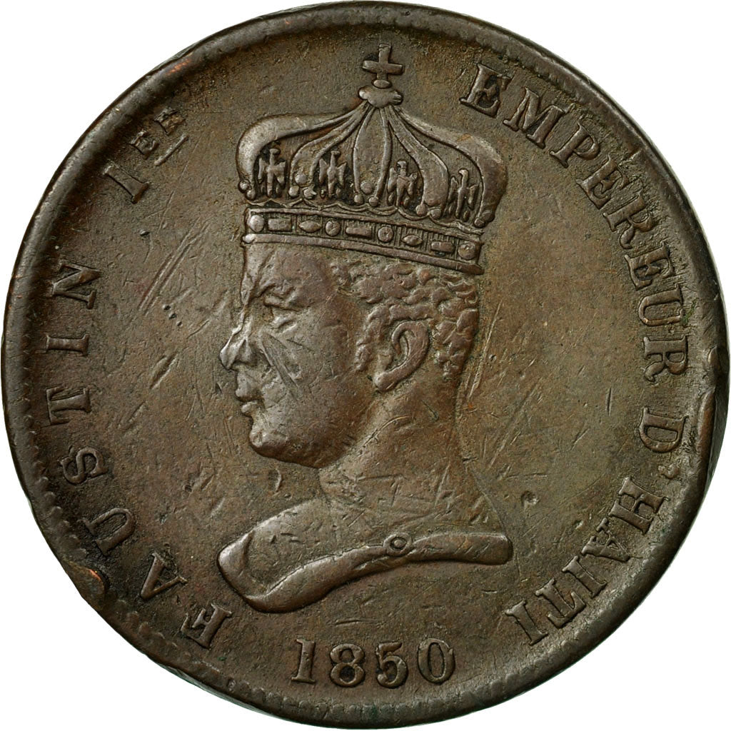 Coin, Haiti, 6-1/4 Centimes, 1850, VF(20-25), Copper, KM:38